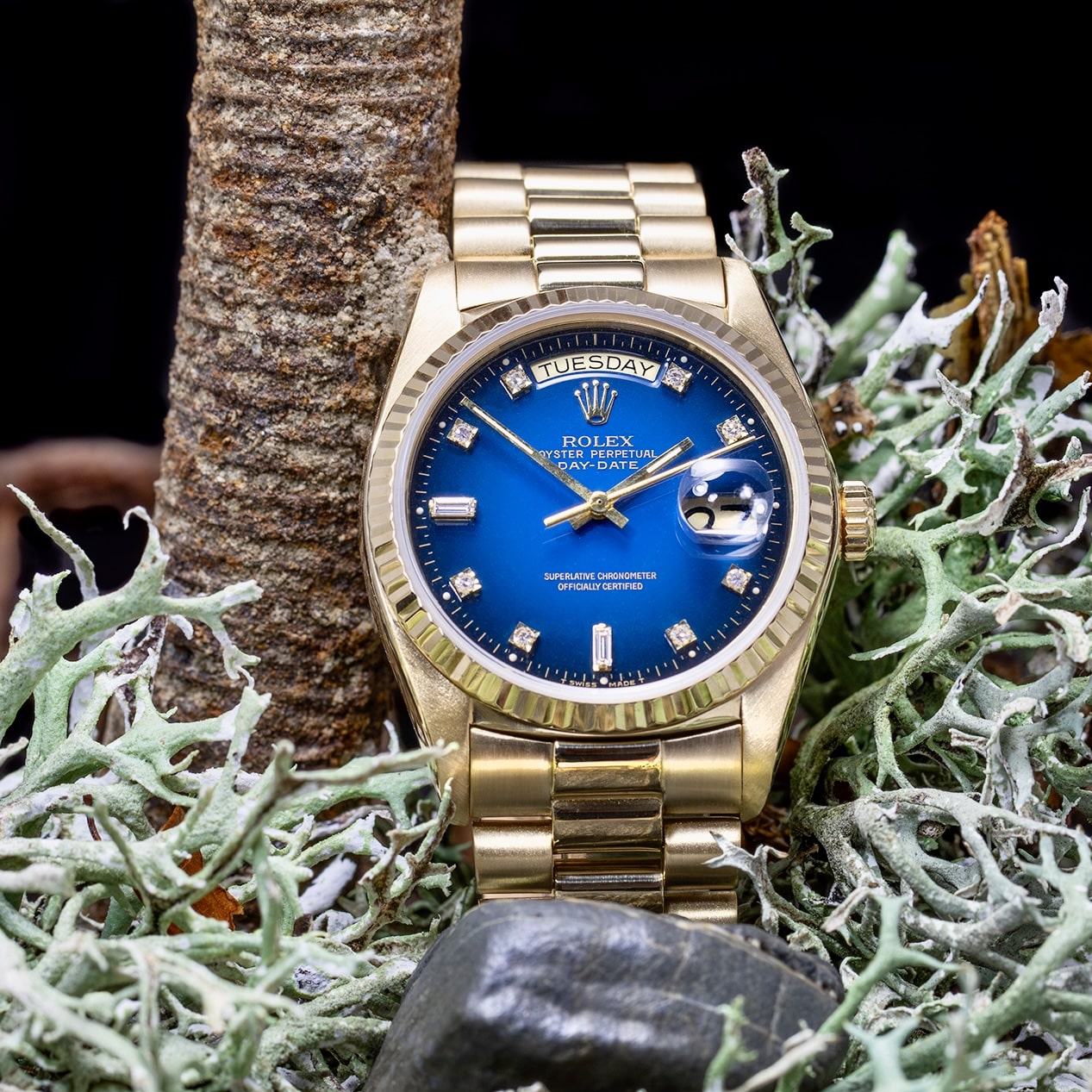 Rolex Day-Date ref. 18038 ‘Blue Vignette Diamond Dial’