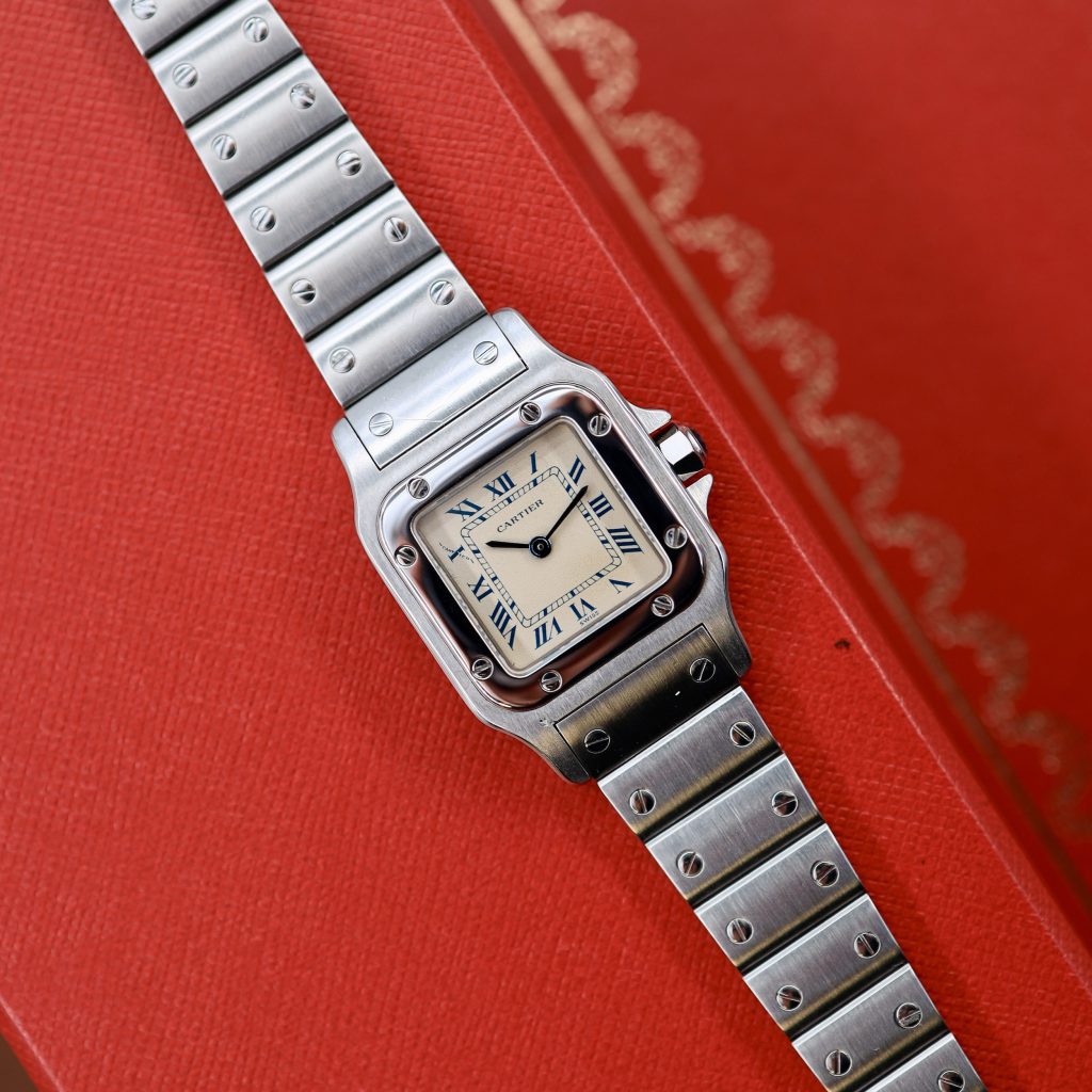 Cartier Santos Galbée (incl. Cartier papieren 1990)