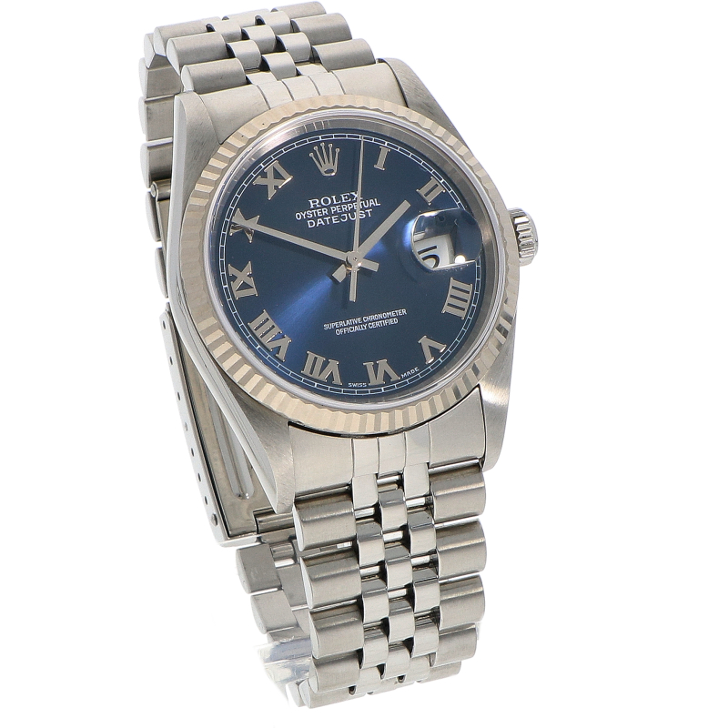 Rolex DateJust ref. 16234 Blue Roman_2