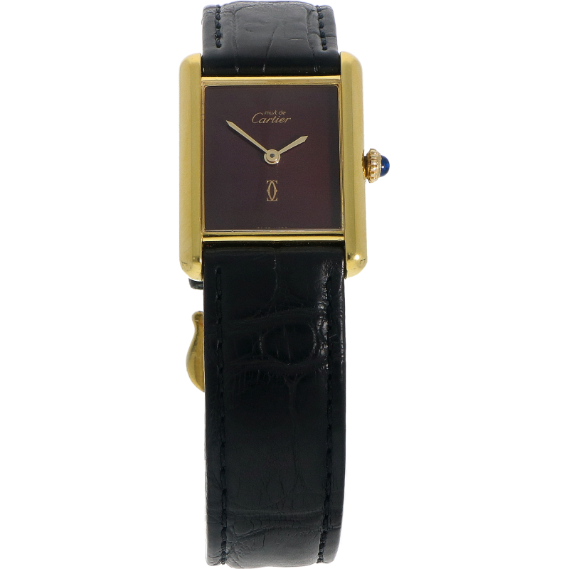 Cartier Tank Must Burgundy_1