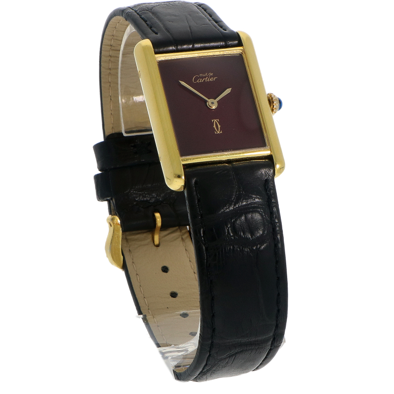 Cartier Tank Must Burgundy_2