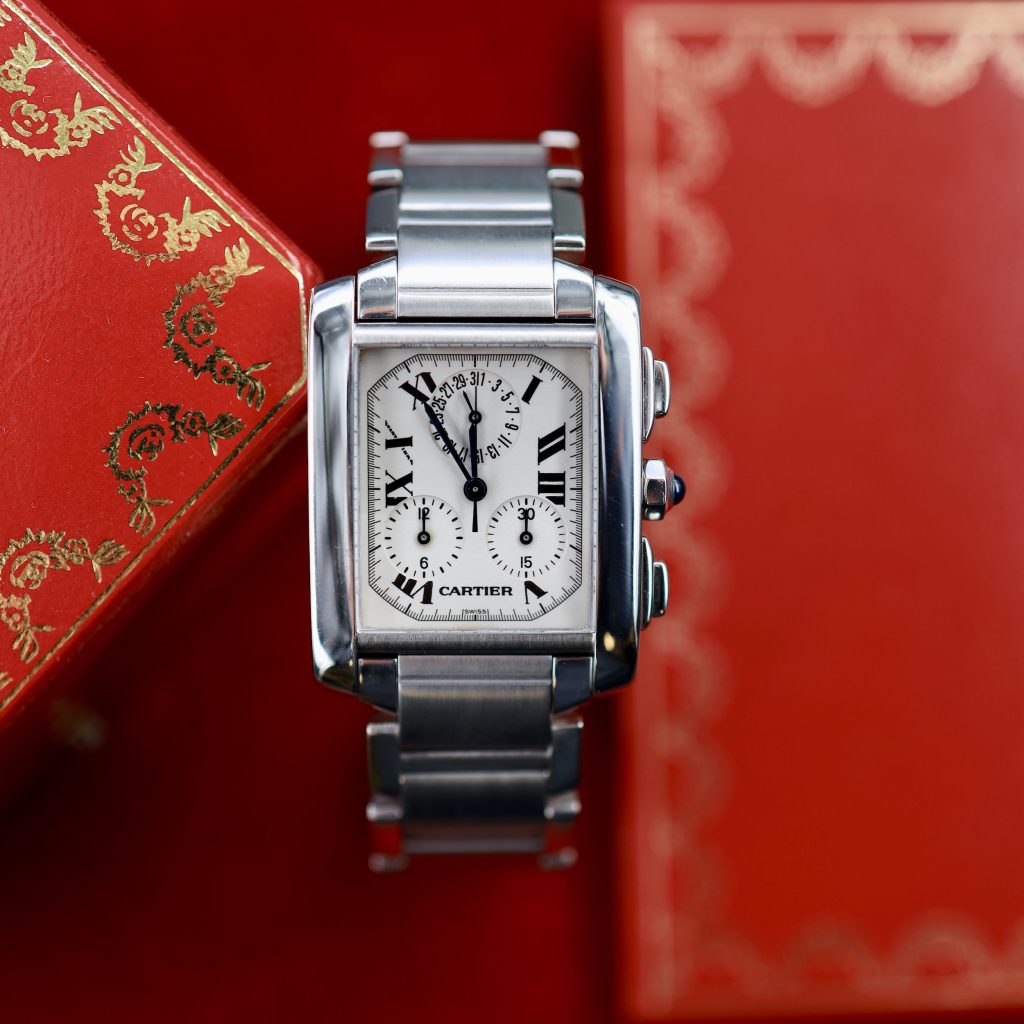 Cartier Tank Française Chronoflex ref. 2303 (D+P 2004)