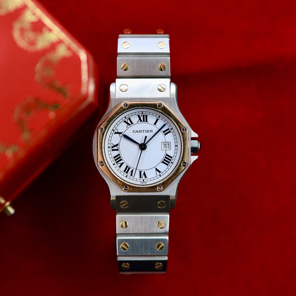 Cartier Santos Octagon ref. 2966 (incl. papieren 1984)