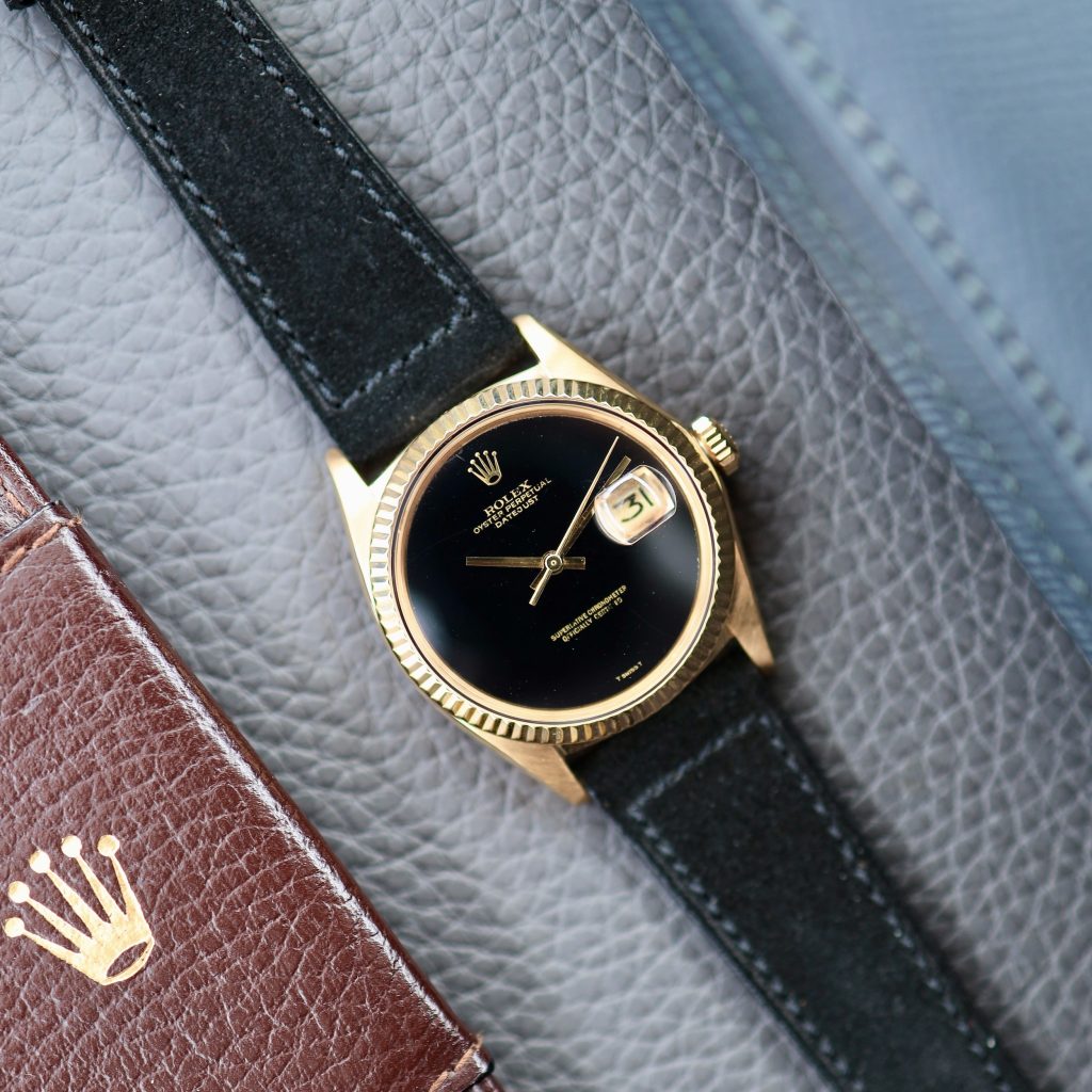 Rolex DateJust 18k 'Onyx' ref. 1601 (1979)