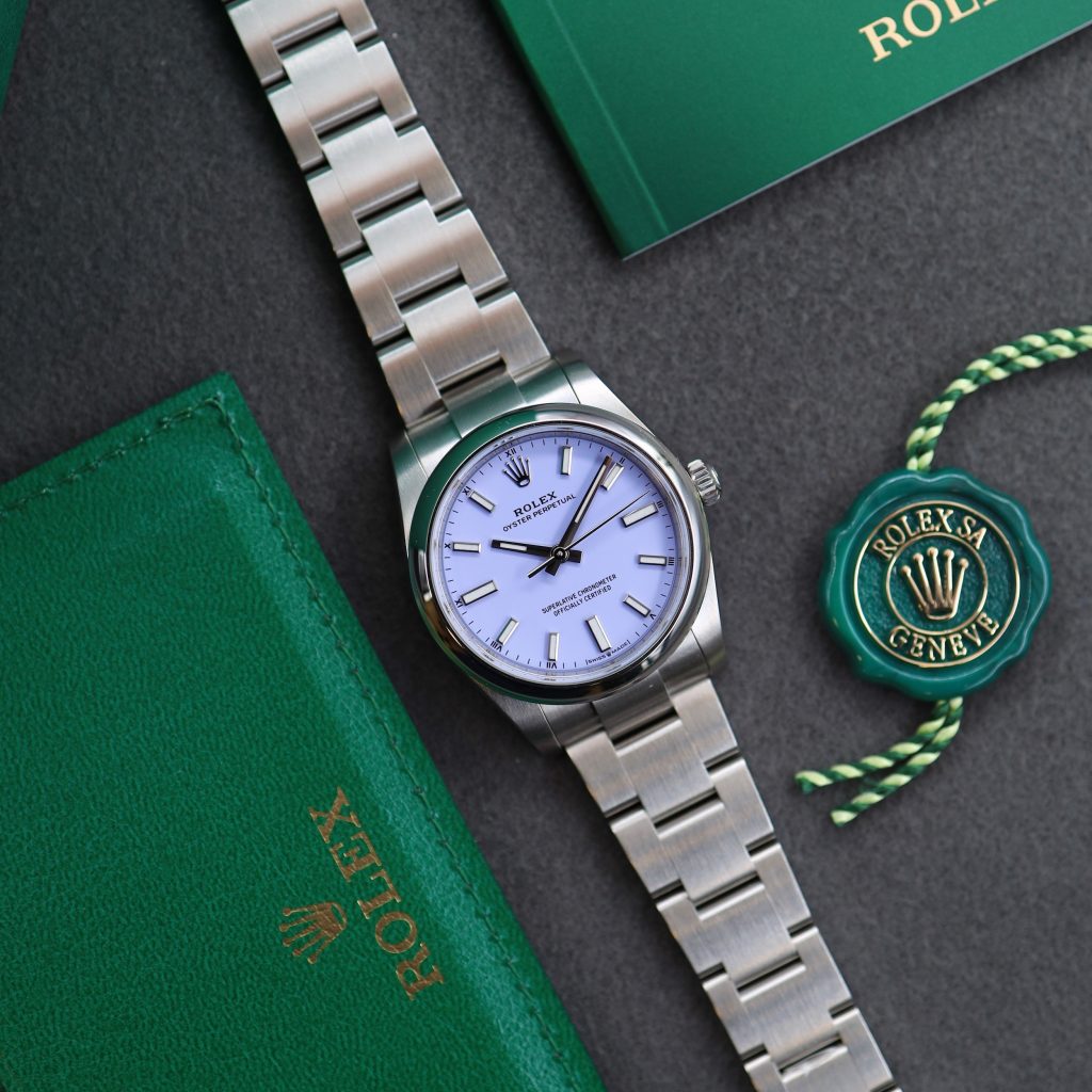 Rolex Oyster Perpetual 34, Ref. 124200 (D+P 2026)